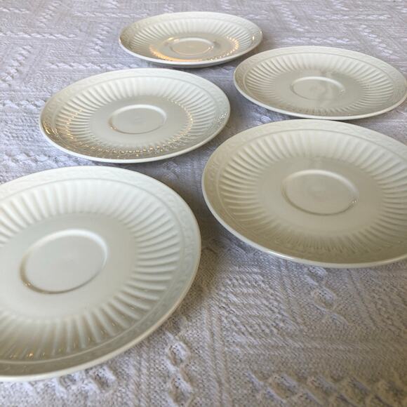 Mikasa Italian Countryside Saucer Plates Coffee Tea Cream Set Of 5 DD900 6.5" - Picture 1 of 7